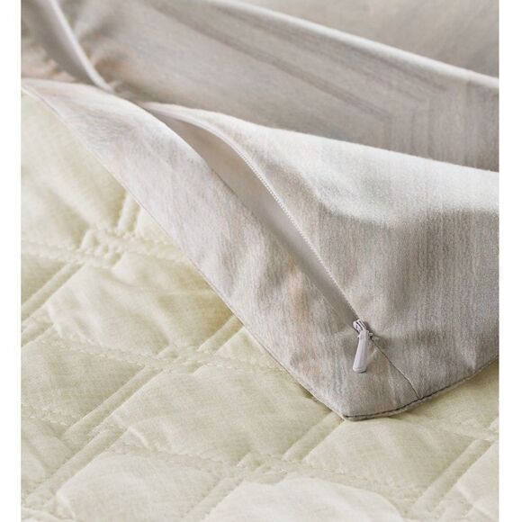 Hotel Collection Luster Geo Quilted
Sham, King. Color: Lemon/Soft Ivory - Picture 2 of 4